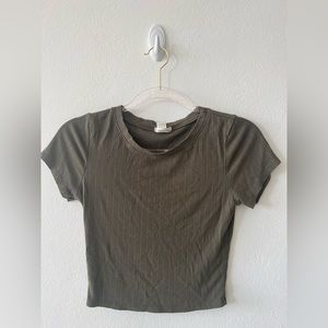 Bozzolo Ribbed Crop Top
